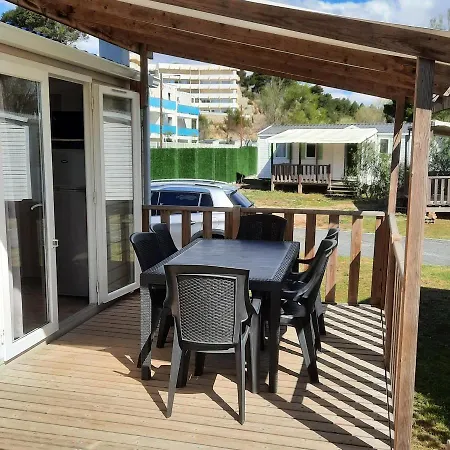 Mobilhome De Charlotte - Camping La Falaise 4 Etoiles Narbonne Plage Exterior foto